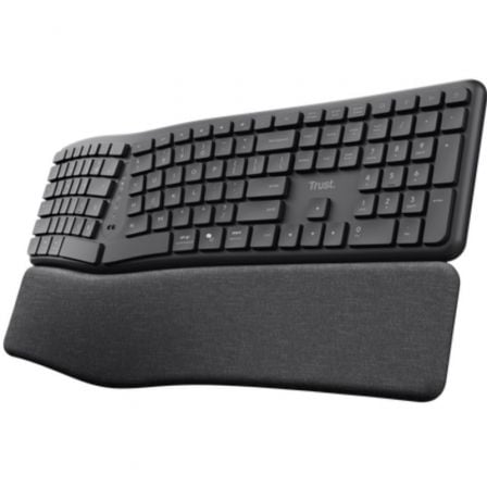 art_tru-tec20keyra20ergo20multi20bk_1 Teclado Inalámbrico por Bluetooth Trust Keyra Multidispositivo Ergonómico