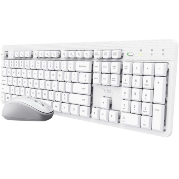Teclado y Ratón Inalámbricos Trust Ody II - Pack Silencioso y Ergonómico