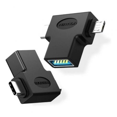 art_ven-adp20cdib0_1 Adaptador USB 3.0 Vention CDIB0/ USB Tipo-C Macho - MicroUSB Macho