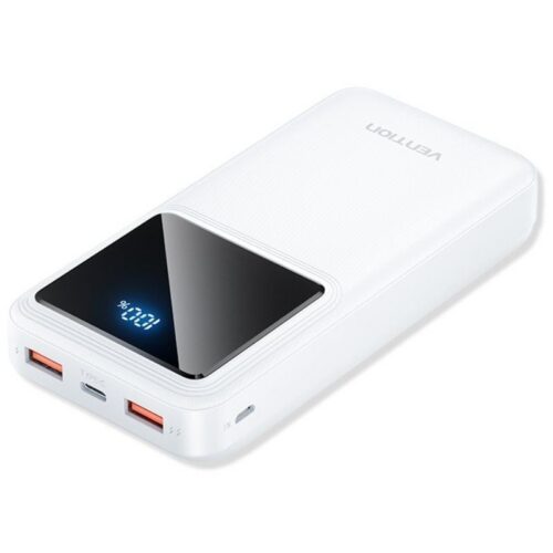 Powerbank 20000mAh Vention FHLW0 - 22.5W Carga Rápida USB-C, USB-A y Micro-USB
