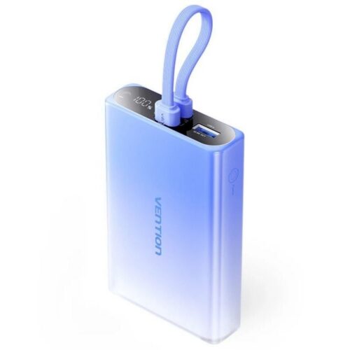 art_ven-bat20fhzl0_1 Powerbank Vention 10000mAh 22.5W - Carga Rápida USB-C, Lightning y USB-A