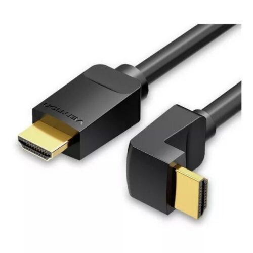 Cable HDMI 2.0 4K Acodado 90° - 1.5m - Negro