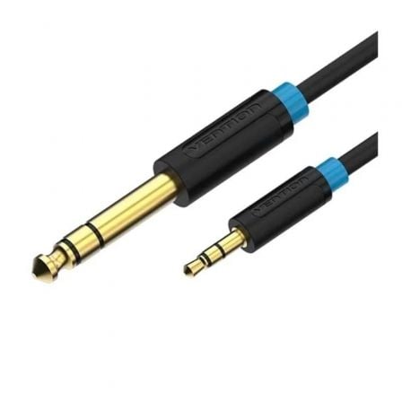 art_ven-cab20babbf_1 Cable Estéreo Vention BABBF/ Jack 6.5 Macho - Jack 3.5 Macho/ 1m/ Negro