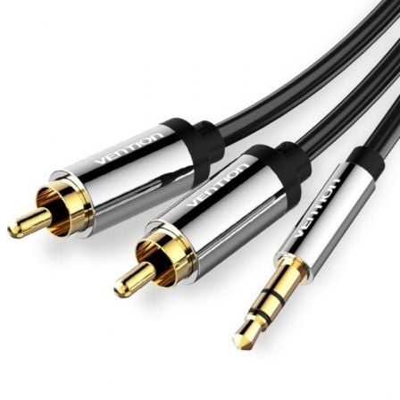 art_ven-cab20bcfbi_1 Cable Estéreo Vention BCFBI/ Jack 3.5 Macho - 2x RCA Macho/ 3m/ Negro