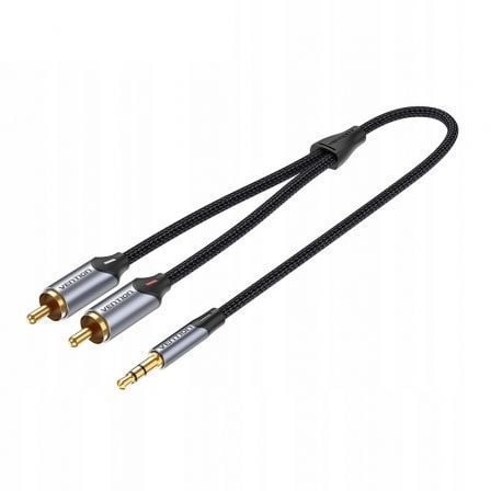 art_ven-cab20bcnbi_1 Cable Estéreo Vention BCNBI/ Jack 3.5 Macho - 2x RCA Macho/ 3m/ Gris