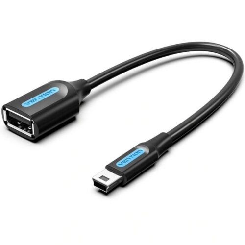 art_ven-cab20cctbb_1-1 Cable USB 2.0 Vention CCTBB - Mini-B Macho a USB Hembra - 15cm - 480Mbps - Negro