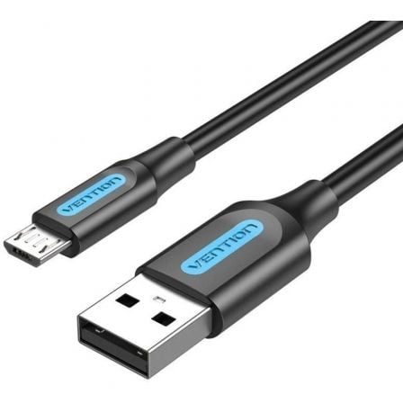 art_ven-cab20colbg_1 Cable USB 2.0 Vention COLBG/ USB Macho - MicroUSB Macho/ Hasta 60W/ 480Mbps/ 1.5m/ Negro