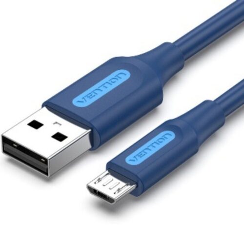 Cable USB 2.0 Vention COLLH - 2m, Negro - Conexión Rápida y Duradera