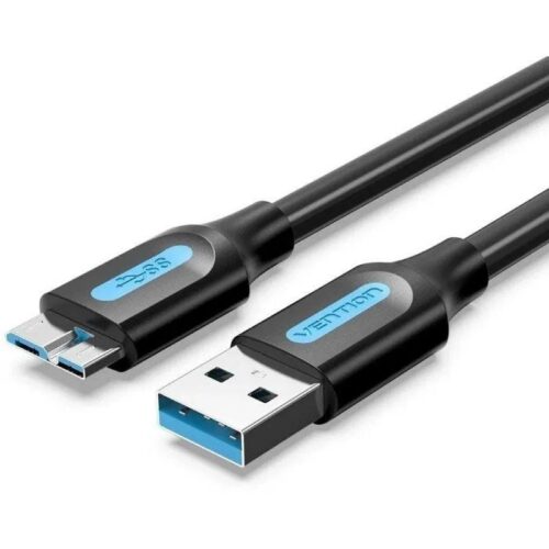 art_ven-cab20copbc_1-1 Cable USB 3.0 Vention COPBC - MicroUSB Macho, 25cm, Negro