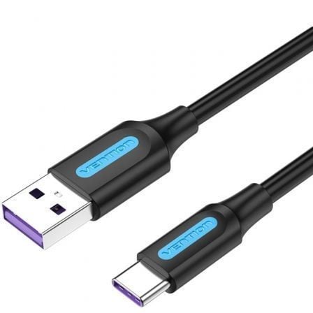 art_ven-cab20corbh_1 Cable USB 2.0 Tipo-C Vention CORBH/ USB Macho - USB Tipo-C Macho/ Hasta 100W/ 480Mbps/ 2m/ Negro