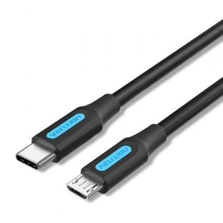 art_ven-cab20covbh_1 Cable USB 2.0 Tipo-C Vention COVBH/ USB Tipo-C Macho - MicroUSB Macho/ Hasta 10W/ 480Mbps/ 2m/ Negro