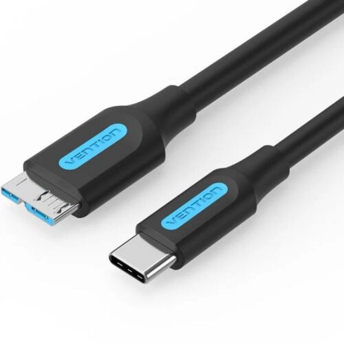art_ven-cab20cqabd_1-1 Cable USB 3.0 Vention CQABD - MicroUSB Macho a USB Tipo-C Macho, 5Gbps, 50cm, Negro