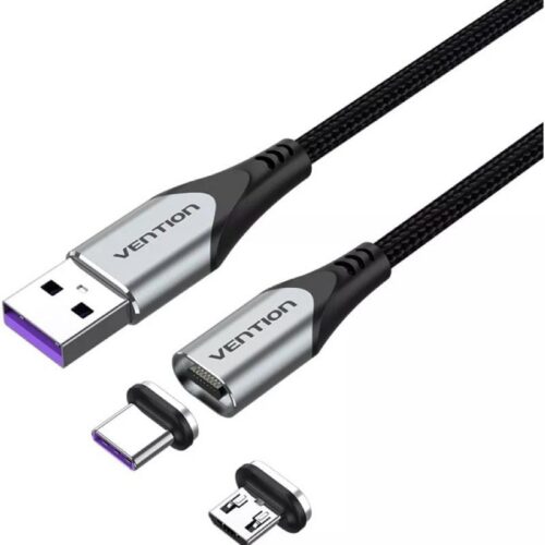 Cable USB 2.0 Vention CQNHD - 50cm Gris - Compatibilidad Universal