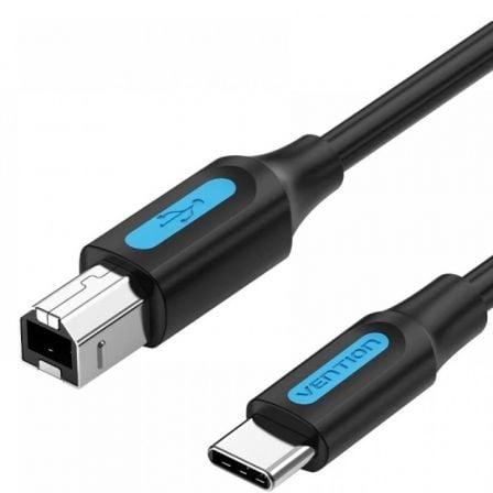 art_ven-cab20cqubg_1 Cable USB 2.0 Impresora Vention CQUBG/ USB Tipo-B Macho - USB Tipo-C Macho/ 480Mbps/ 1.5m/ Negro