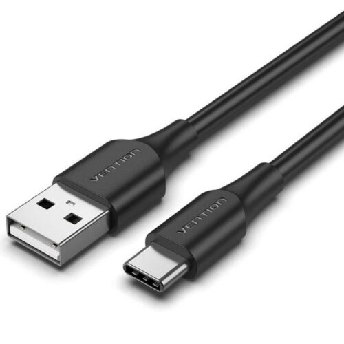 Cable USB 2.0 Tipo-C Vention - 50cm, 480Mbps, 60W, Negro