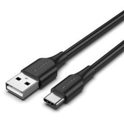 Cable USB Tipo-C Vention 3m - 480Mbps - 60W - Negro