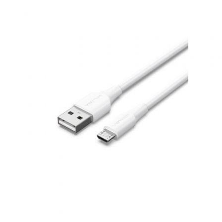art_ven-cab20ctiwf_1 Cable USB 2.0 Vention CTIWF/ USB Macho - MicroUSB Macho/ Hasta 60W/ 480Mbps/ 1m/ Blanco