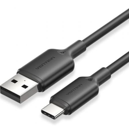 art_ven-cab20ctqbf_1 Cable USB 2.0 Tipo-C Vention CTQBF/ USB Tipo-C Macho - USB Macho/ Hasta 60W/ 480Mbps/ 1m/ Negro