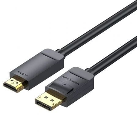 art_ven-cab20hagbh_1 Cable Conversor Vention HAGBH/ DisplayPort Macho - HDMI 4K Macho/ 2m/ Negro