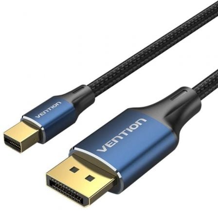 art_ven-cab20hcflh_1 Cable Conversor DisplayPort 1.4 8K Vention HCFLH/ DisplayPort Macho - Mini DisplayPort Macho/ 2m/ Negro y Azul
