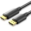 art_ven-cab20hfobj_1-1 Cable Conversor Vention HFOBJ/ DisplayPort Macho - HDMI Macho/ 5m/ Negro
