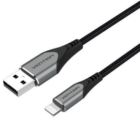 art_ven-cab20labhd_1 Cable USB 2.0 Lightning Vention LABHD/ USB Macho - Lightning Macho/ Hasta 12W/ 480Mbps/ 50cm/ Gris