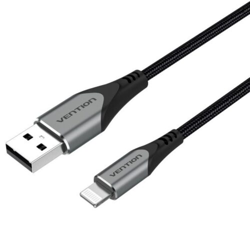 art_ven-cab20labhh_1-1 Cable USB 2.0 Lightning Vention LABHH/ USB Macho - Lightning Macho/ Hasta 12W/ 480Mbps/ 2m/ Gris
