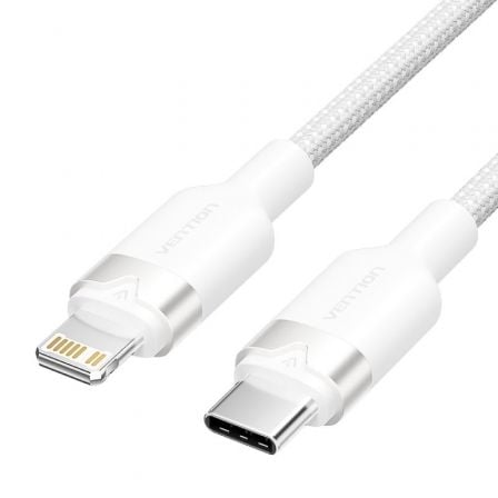 art_ven-cab20lalwh_1 Cable USB Tipo-C Lightning Vention LALWH/ USB Tipo-C Macho - Lightning Macho/ 27W/ 480Mbps/ 2m/ Blanco