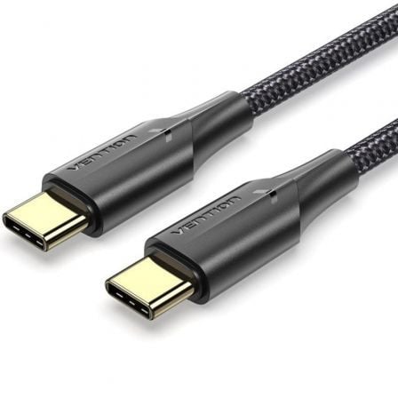 art_ven-cab20taubf_1 Cable USB 2.0 Tipo-C 3A Vention TAUBF/ USB Tipo-C Macho - USB Tipo-C Macho/ Hasta 60W/ 480Mbps/ 1m/ Negro