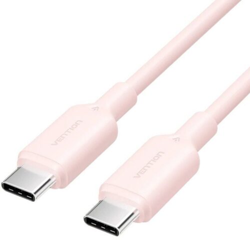 art_ven-cab20trcpf_1-1 Cable USB-C a USB-C Rosa 3A 60W - 1m - Alta Velocidad 480Mbps