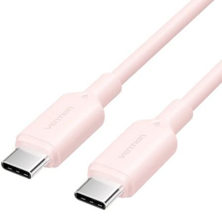 art_ven-cab20trcpf_1 Cable USB 2.0 Tipo-C 3A Vention TRCPF/ USB Tipo-C Macho - USB Tipo-C Macho/ Hasta 60W/ 480Mbps/ 1m/ Rosa
