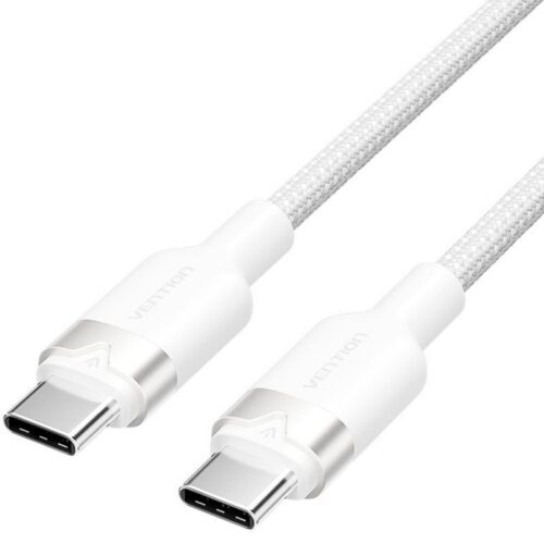 art_ven-cab20trdwh_1-1 Cable USB-C 2.0 Blanco 2m - 60W, 480Mbps, Alta Durabilidad