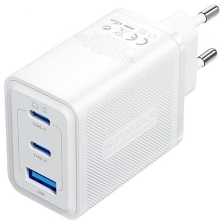 art_ven-carga20ferw0-eu_1 Cargador de Pared GaN Vention FERW0-EU/ 2xUSB Tipo-C/ 1xUSB/ 65W