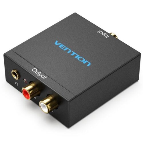 Convertidor de Audio Vention BDFB0-EU - Toslink a 2x RCA (Digital a Analógico)