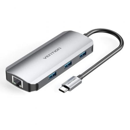 art_ven-dock20tohhb_1 Docking USB Tipo-C Vention TOHHB/ 1xHDMI 4K/ 3xUSB/ 1xRJ45/ 1xUSB Tipo-C PD
