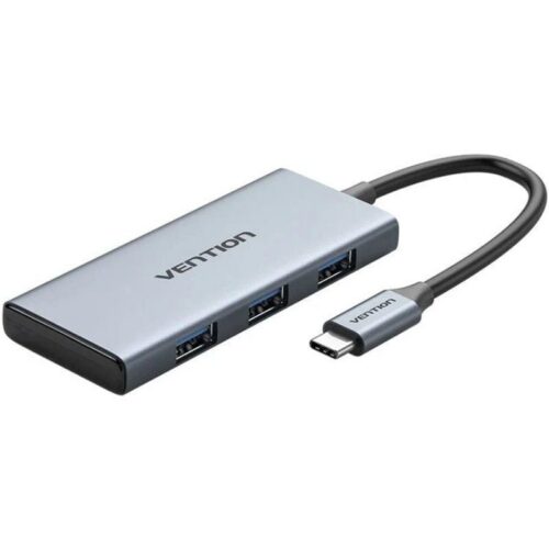 art_ven-dock20toohb_1-1 Docking Station USB-C Vention TOOHB - 4K HDMI, 3xUSB, Lector Tarjetas - Gris