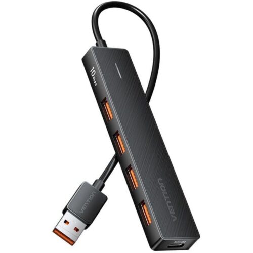 art_ven-hub20chobb_1-1 Hub USB 3.2 Vention CHOBB/ 4xUSB/ 1xUSB Tipo-C PD/ 15cm/ Negro