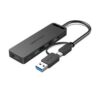 Hub USB 3.0 y Tipo-C Vention CHTBB - 4 Puertos USB + 1 Tipo-C PD