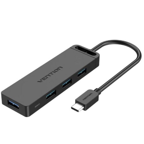 art_ven-hub20tgkbd_1-1 Concentrador USB-C 4 Puertos Vention TGKBD - 50cm, Alta Velocidad 5Gbps
