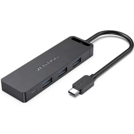 art_ven-hub20tgtbb_1 Hub USB Tipo-C Vention TGTBB/ 3xUSB/ 1xUSB Tipo-C/ 1x MicroUSB PD
