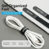 Tiras Organizadoras de Cables Vention - Pack 10 Unidades