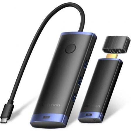 art_ven-trans20tpvbb_1 Adaptador/Transmisor de vídeo inalámbrico USB Tipo-C 3.2 - HDMI Vention TPVBB/ 60W