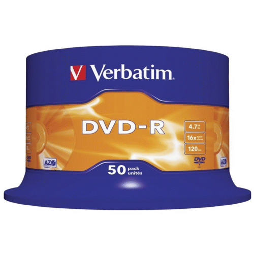 DVD-R Verbatim Advanced AZO 16X - Tarrina de 50 unidades