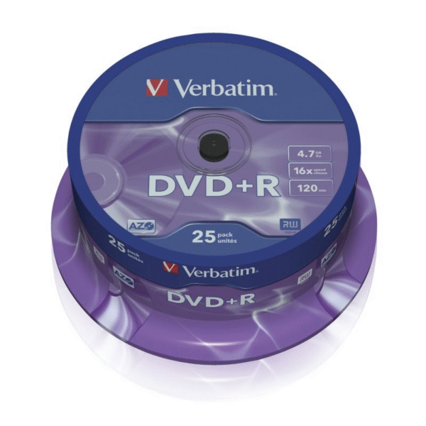 DVD+R Verbatim Advanced AZO 16X - Tarrina de 25 unidades