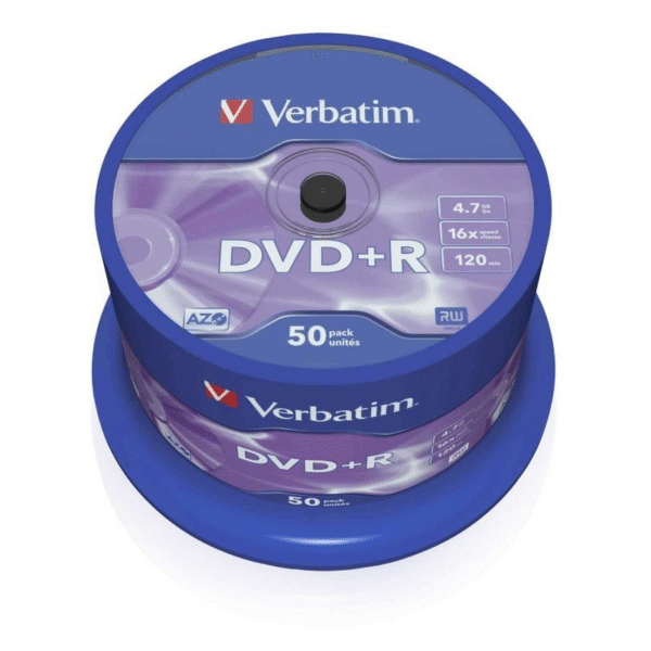art_verb-dvdr204.7gb2050u_1-1 DVD+R Verbatim Advanced AZO 16X - 50 Discos en Spindle
