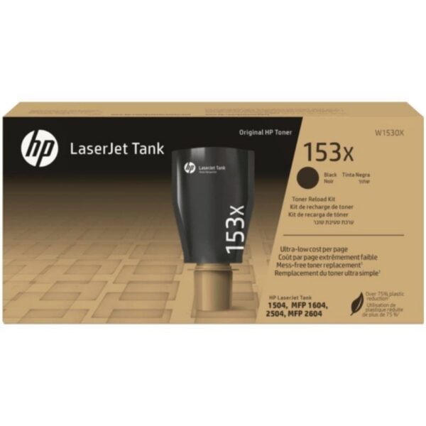 Kit de Recarga de Tóner Original HP LaserJet Tank 153X - 5000 Páginas - Negro