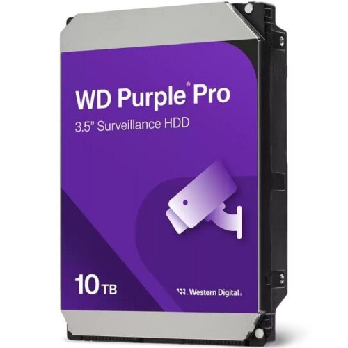 Disco Duro WD Purple Pro 10TB - Almacenamiento para Videovigilancia Inteligente