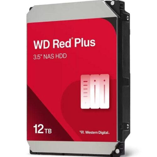 Disco Duro WD Red Plus 12TB - SATA III - 512MB Cache - Ideal para NAS