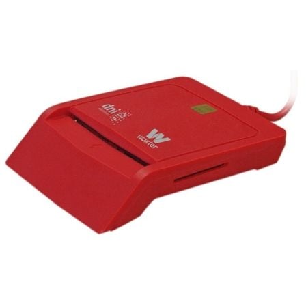 art_wox-dni20pe26-148_1 Lector de DNI y Tarjetas Woxter Combo PE26-148/ USB 2.0/ Rojo