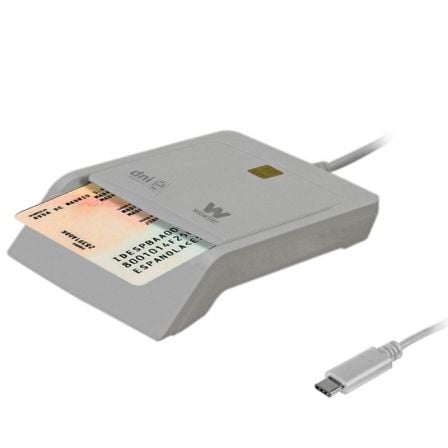 art_wox-dni20pe26-198_1 Lector de DNI y Tarjetas Woxter PE26-198/ USB Tipo-C/ Blanco